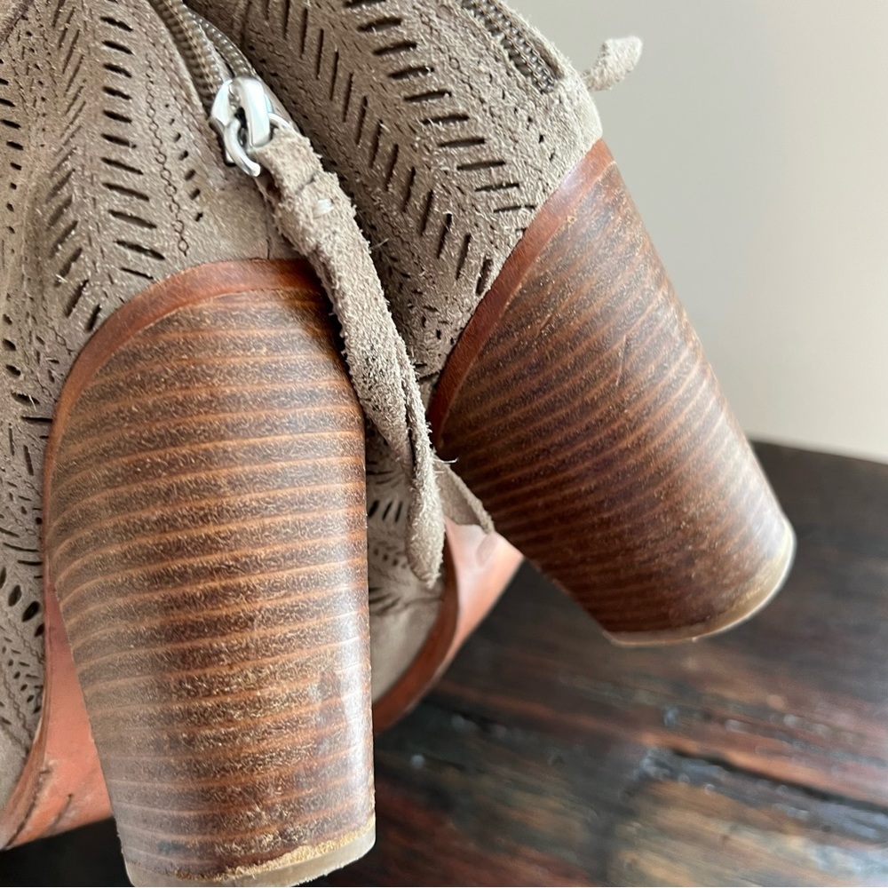 Coach Tan Suede Ankle Boots - Picture 7 of 9